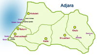 Карта Аджарии