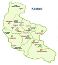 Map of Kakheti